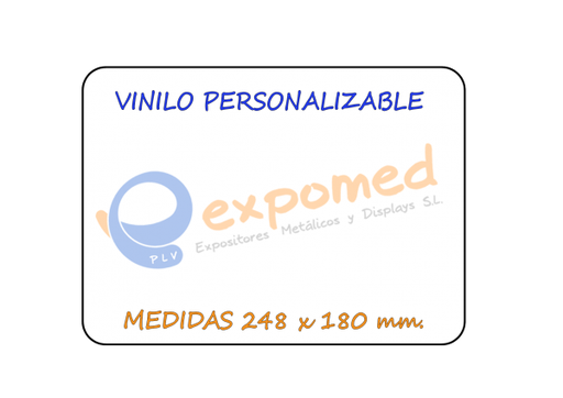 [X2932-000] Vinilo imantado personalizado - Modelo Sobremesa